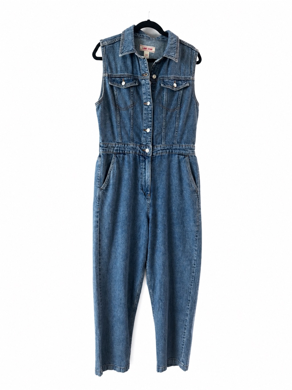 Women's Light Blue Denim Sleeveless Overalls
